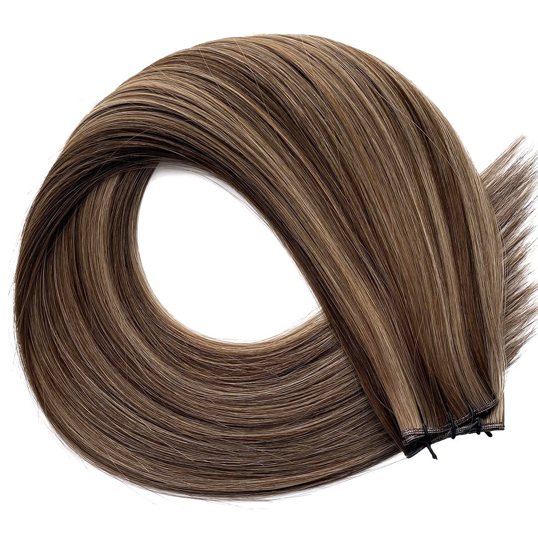 Salon Quality Balayage Color Virgin Cuticle Russian Genius Weft Human Hair Extension