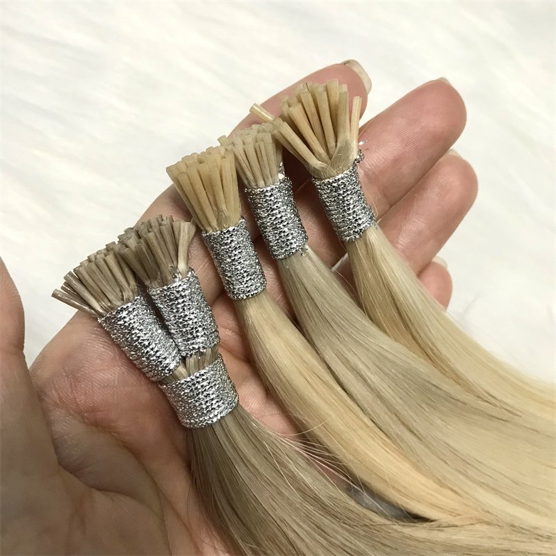 FindVirginHair Stock Ready To Ship Memory I Tip Keratin Tip Cuticle Aligned Remy European Human Hair Extension