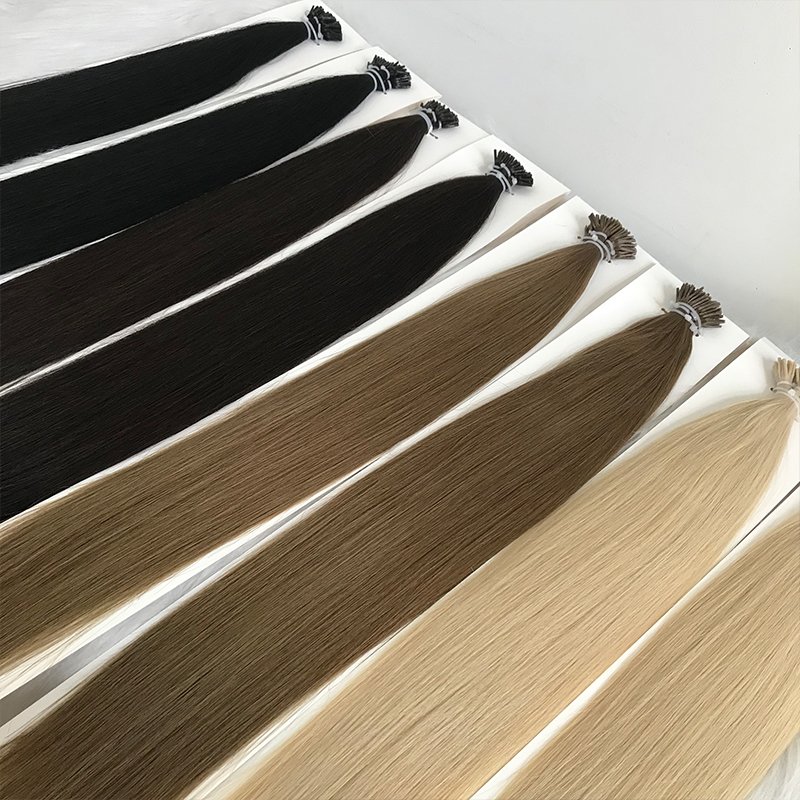 FindVirginHair Stock Ready To Ship Memory I Tip Keratin Tip Cuticle Aligned Remy European Human Hair Extension