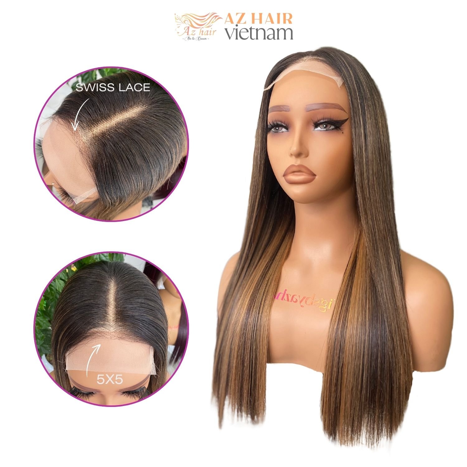 Wholesale HD Lace Frontal Wigs Bone Straight Hair Extensions Raw Virgin Remy Hair From Vietnam Factory With Price Factory