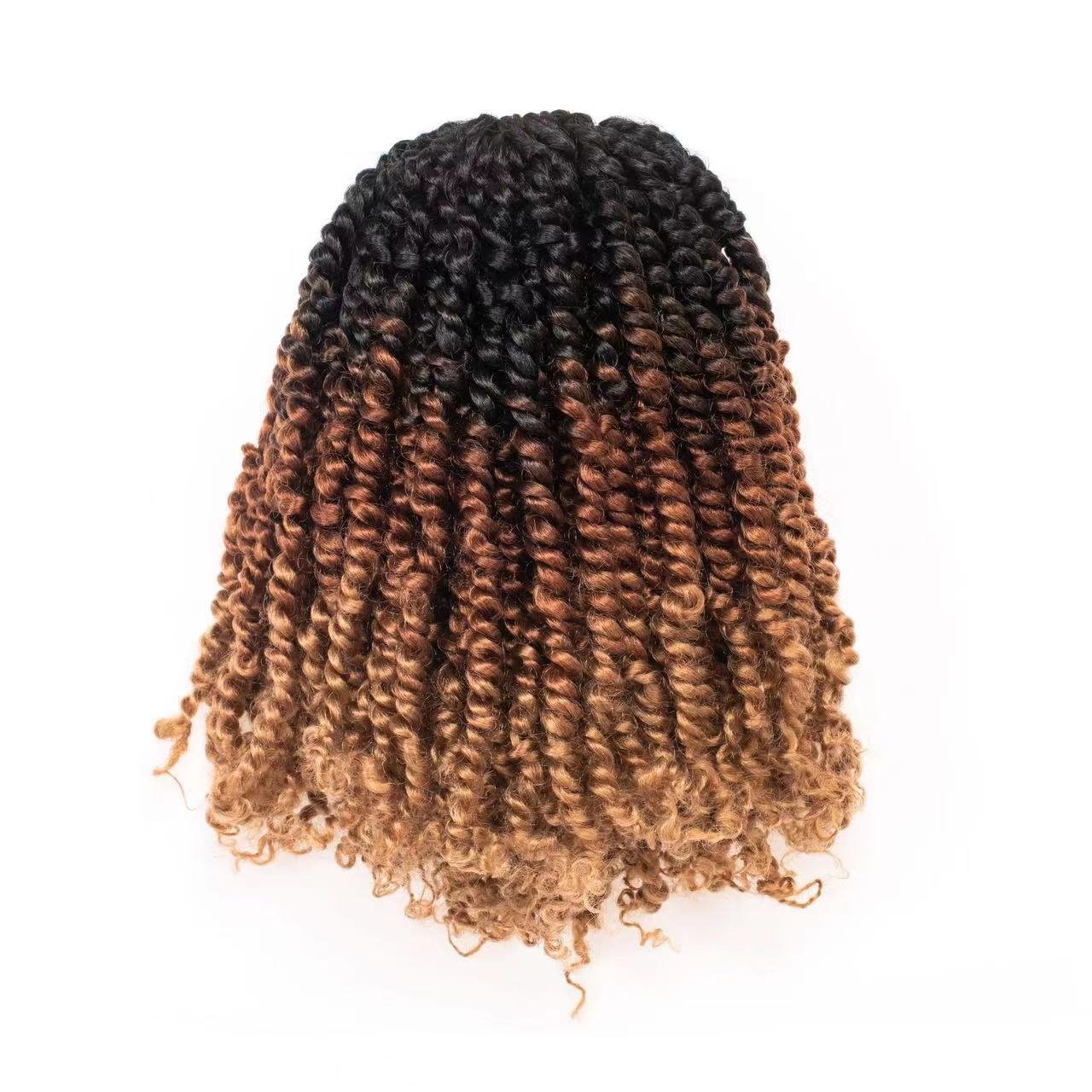 Short Passion Twist Crochet Hair black Pre twisted Passion Twist Crochet Braids Hair Pre Looped Crochet Hair For Women