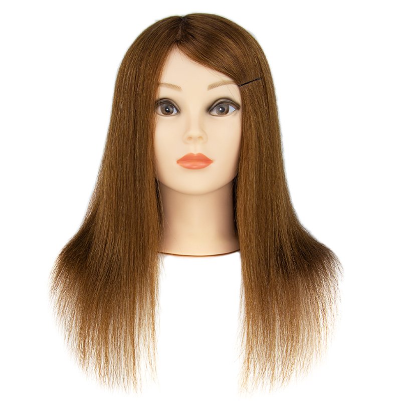 Factory Price Brazilian Human Hair Manikin Heads with 16 Inch and 18 Inch in Length Female Natural Hair Mannequin Head
