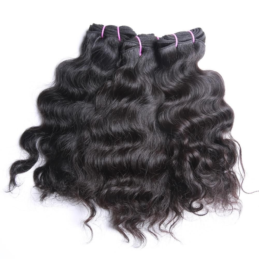 100% Natural Virgin Hair Bulk Human Hair Extensions Italian Wave Unprocessed Temple Hair