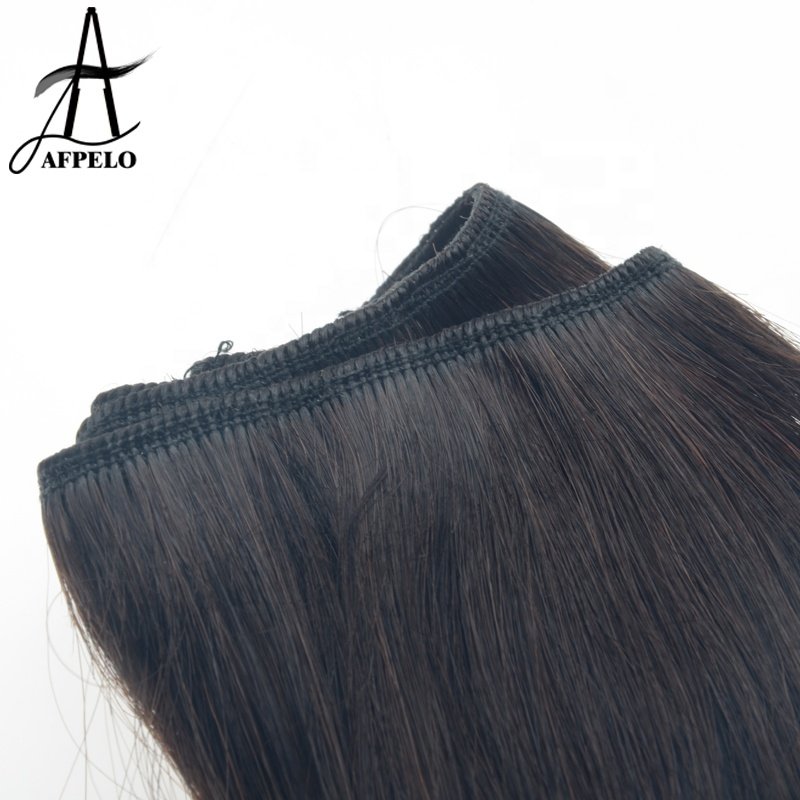 Weft Straight Hair Extension Remy Human Hair Wefts