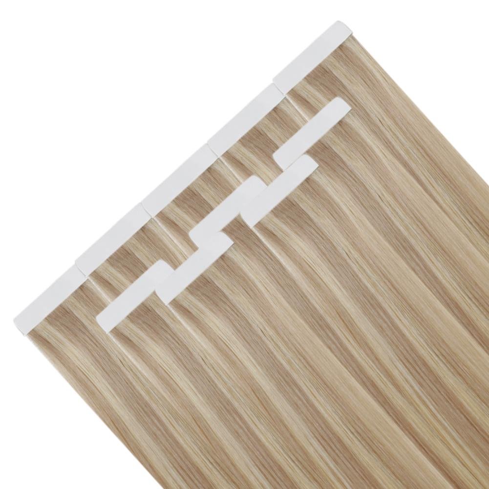 Natural Double Drawn European Cuticle 100% Virgin Ombre Remy Skin Weft PU Tape Human Hair Extensions