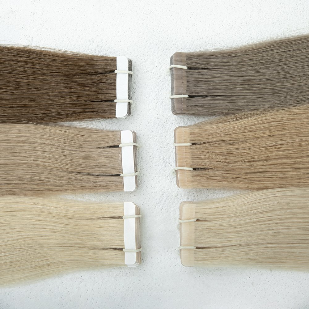 LeShine Raw Hair Tape Ins Extensions 100% Human Hair Invisible Cuticle Aligned Tape In Human Hair Extensions