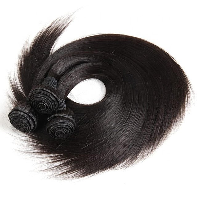 High Quality Thin Straight Flat Hair Weft Extensions natural color Remi Double Wefted Machine Human Hair Extensions