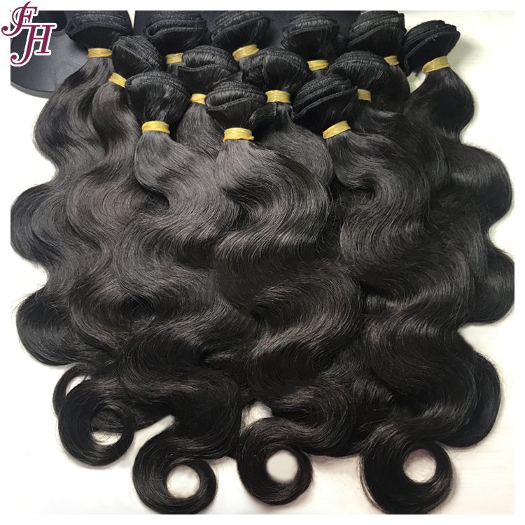 FH Wholesale Hair Vendor Unprocessed Cuticle Aligned Body Wave Human Hair Bundles Peruvian Bundles Human Hair Extensions
