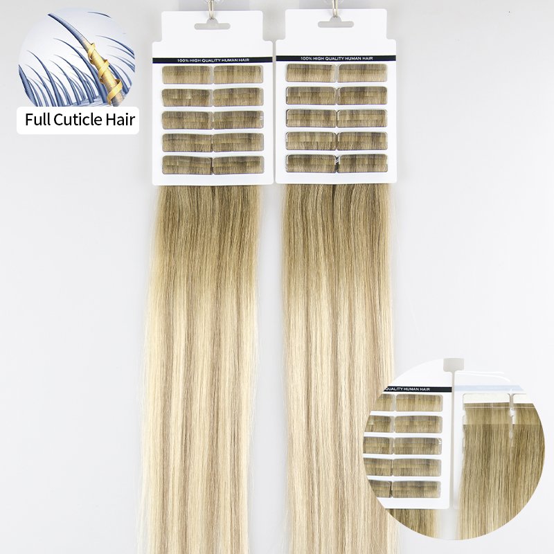 hot selling products 2024 Salon Tape In Hair Extensions Cuticle Virgin Remy Human Hair invisible tape in human hair extension