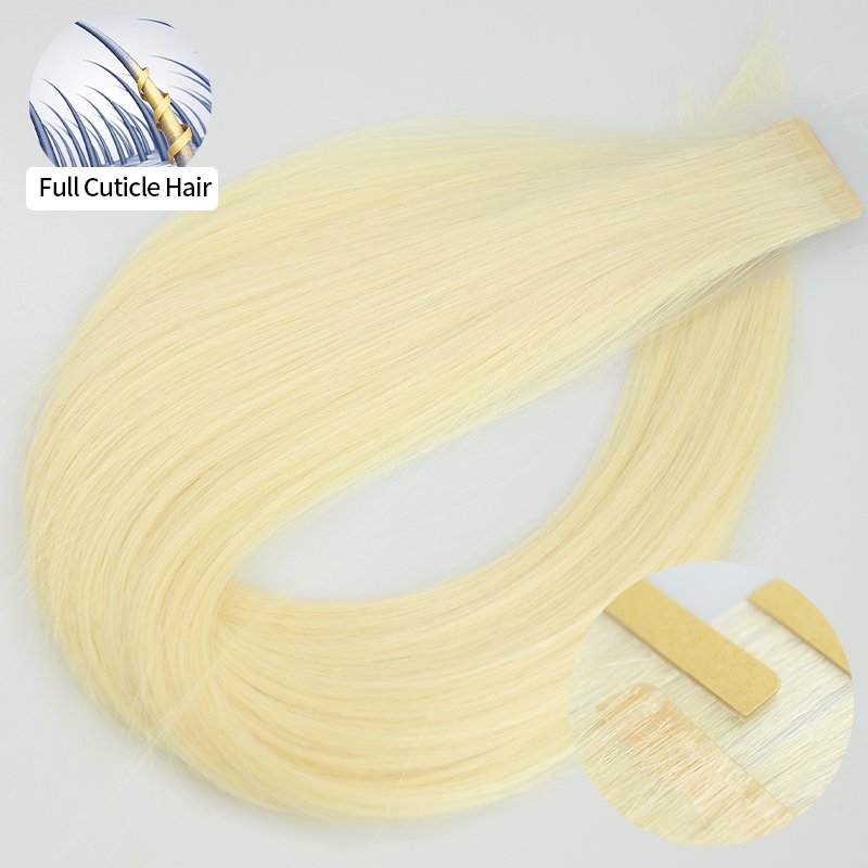 hot selling products 2024 Salon Tape In Hair Extensions Cuticle Virgin Remy Human Hair invisible tape in human hair extension