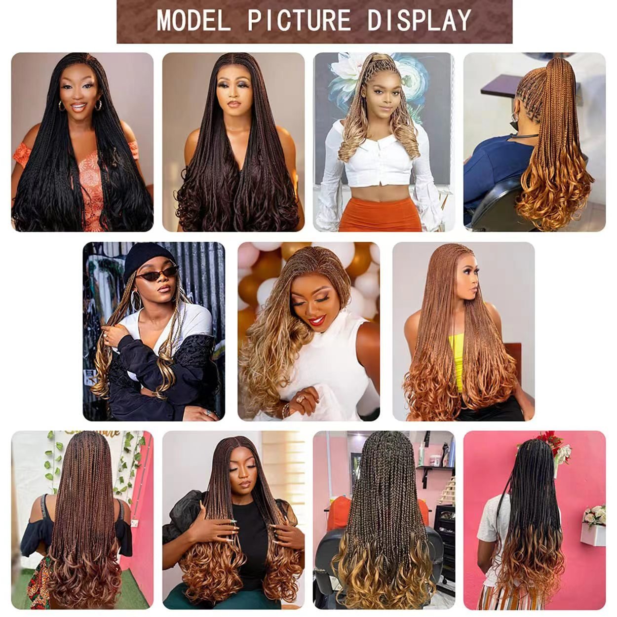 Pony Style 24 30Inch Blonde Silky Loose Wave Spiral Attachment Spanish French Curl Braiding Hair Extensions