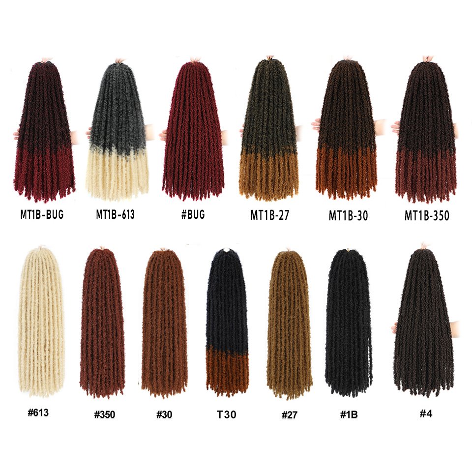 Wholesale Ombre Natural Goddess Pre-Looped Faux Locs Crochet Braiding Hair For Woman Butterfly Locs Crochet Hair Extensions