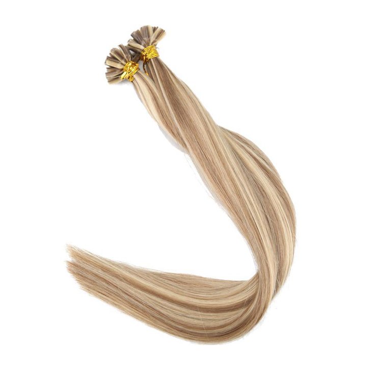 U-tip Nail Tip Pre-bonded Remy Human Hair Extension Hot Piano Color Keratin Human Hair