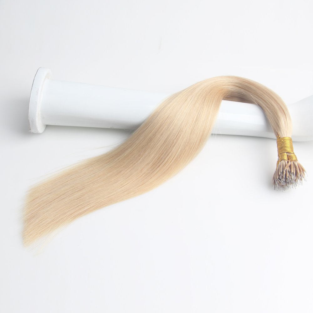 Cheap Wholesale Factory Price Unprocessed Shedding Free Micro Nano Ring European Russian Remy Human Hair Extensions Double Drawn