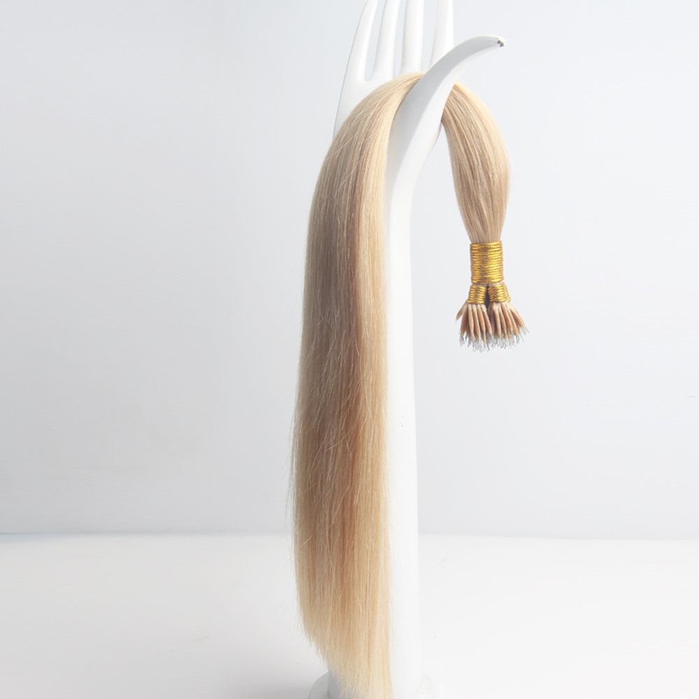 Cheap Wholesale Factory Price Unprocessed Shedding Free Micro Nano Ring European Russian Remy Human Hair Extensions Double Drawn