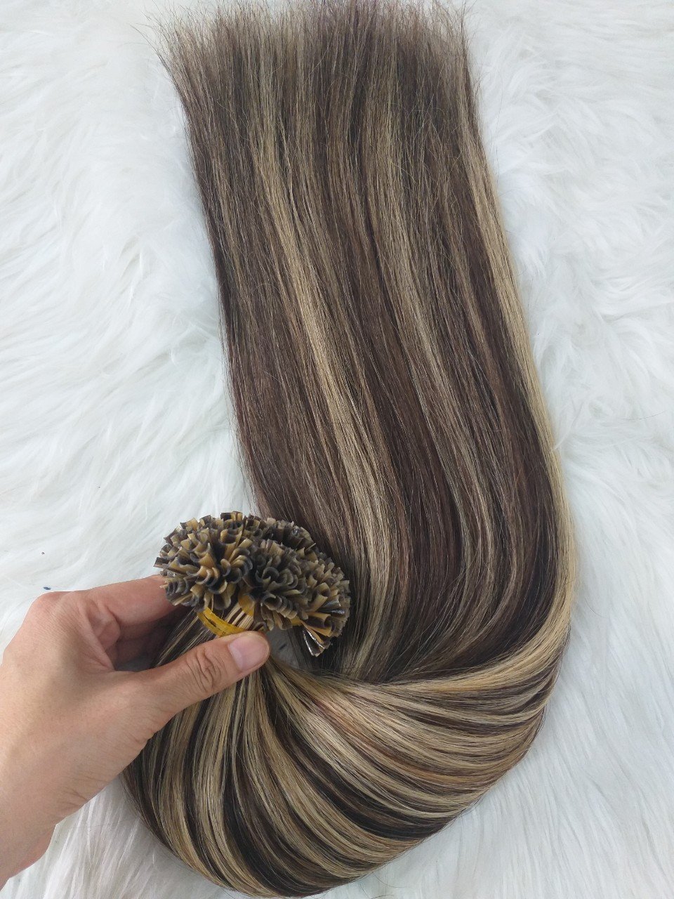 Keratin Prebonded U Tip Piano Balayage Ombre Color Human Hair Extensions Double Drawn Virgin Raw Remy Hair Smooth Thick End