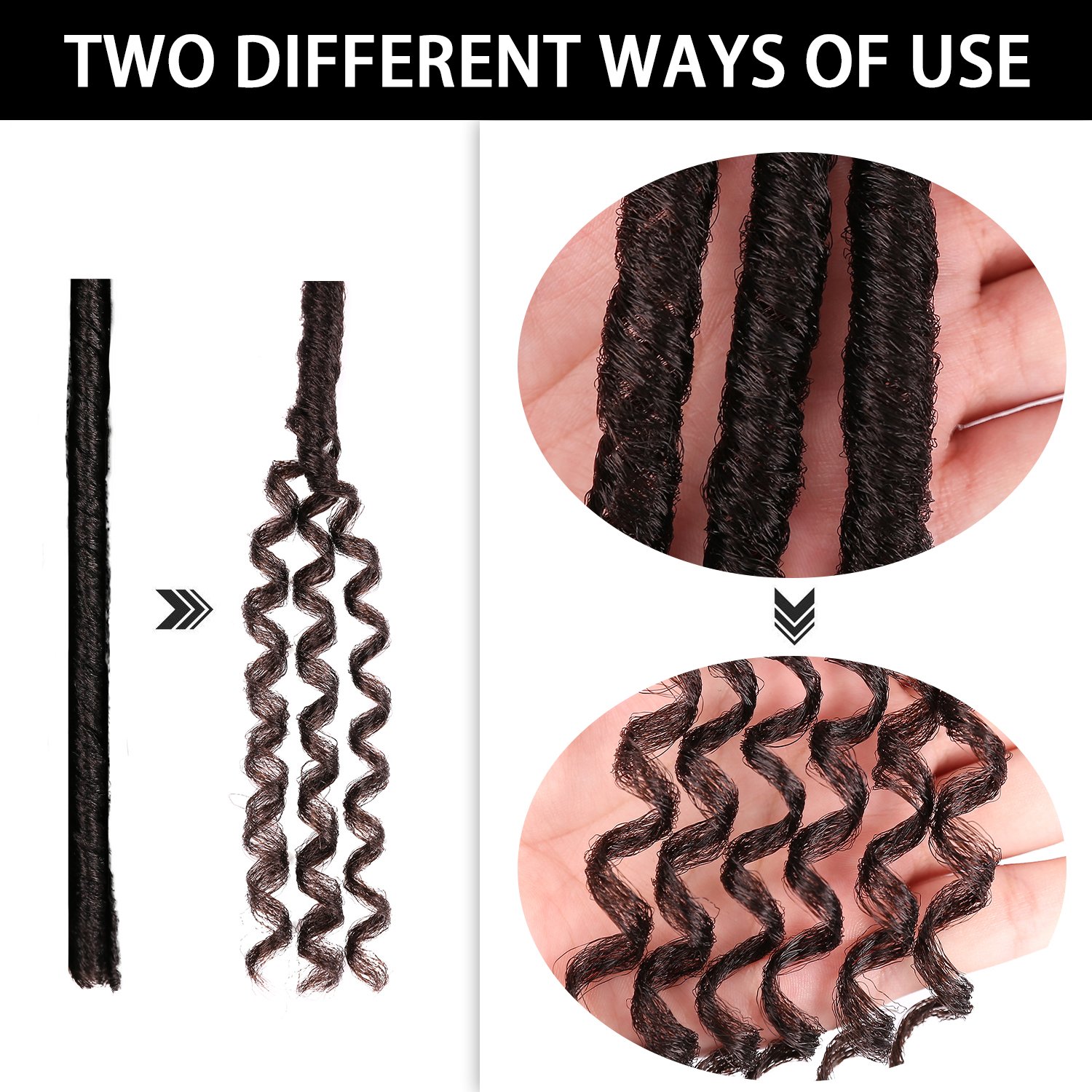 Hot Selling 14inch Straight Dread Faux Locs Crochet Hair Ombre Dreadlocks Crochet Goddess Soft Locs Twist Synthetic Braids Hair