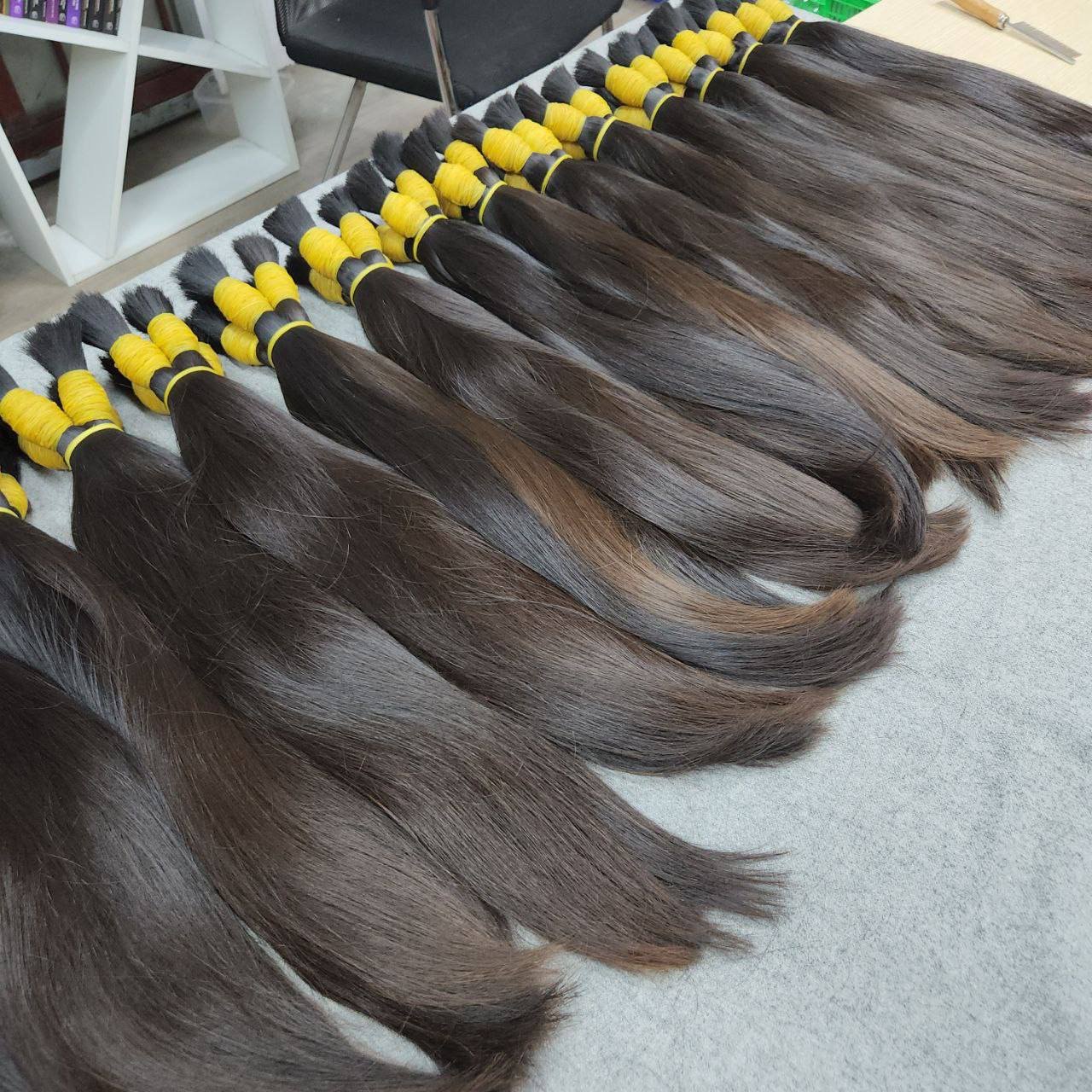 Hot Sale Human Hair Bulk Straight Raw Remy Hair Color Cuticle Aligned Hair Wholesale Price