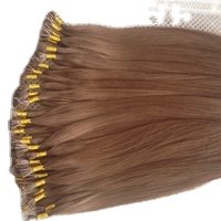Russian Virgin Remy Cuticle Aligned Nano Ring Human Hair Extension