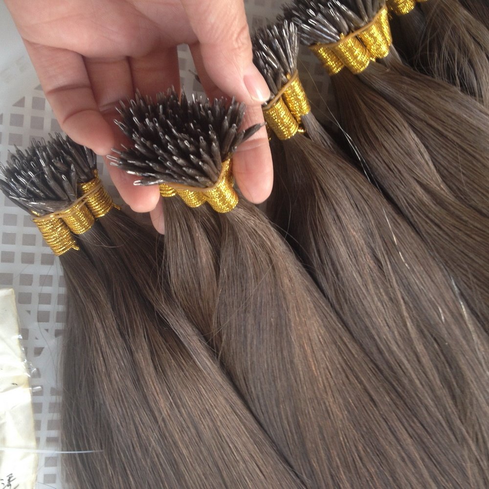 Russian Virgin Remy Cuticle Aligned Nano Ring Human Hair Extension