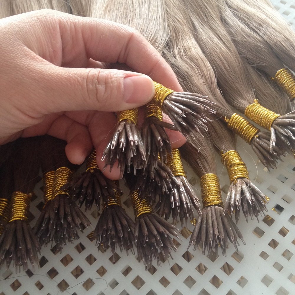 Russian Virgin Remy Cuticle Aligned Nano Ring Human Hair Extension