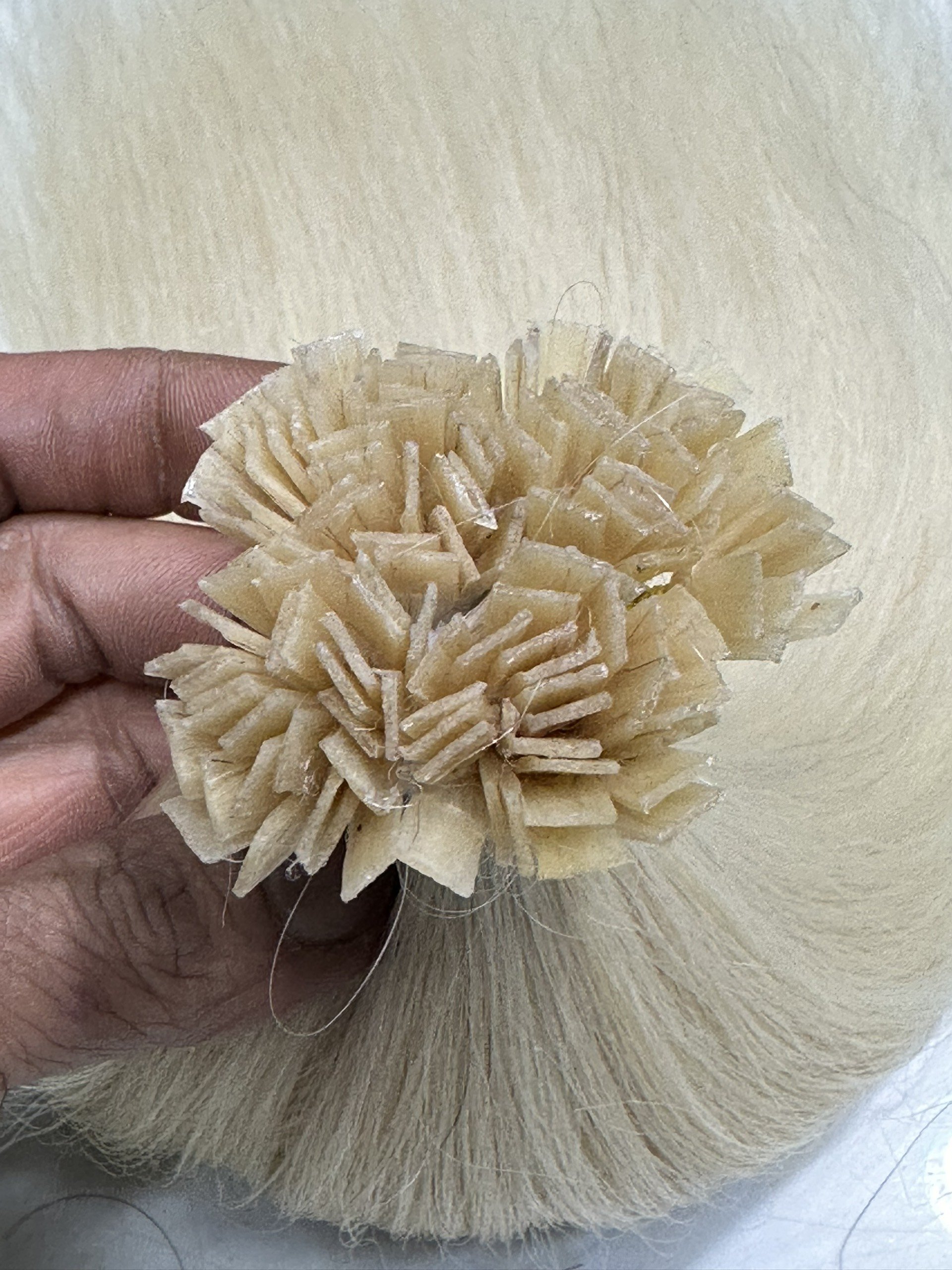 Cheap Price Flat Tip Human Hair Extensions Blonde Color, Raw Virgin Human Hair Vietnam