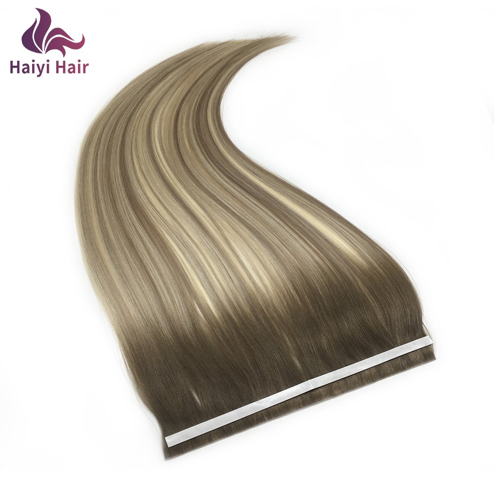 Double Drawn Seamless Genius Invisible Tape Weft Hair Extension Long Tape Weft Hair Extension