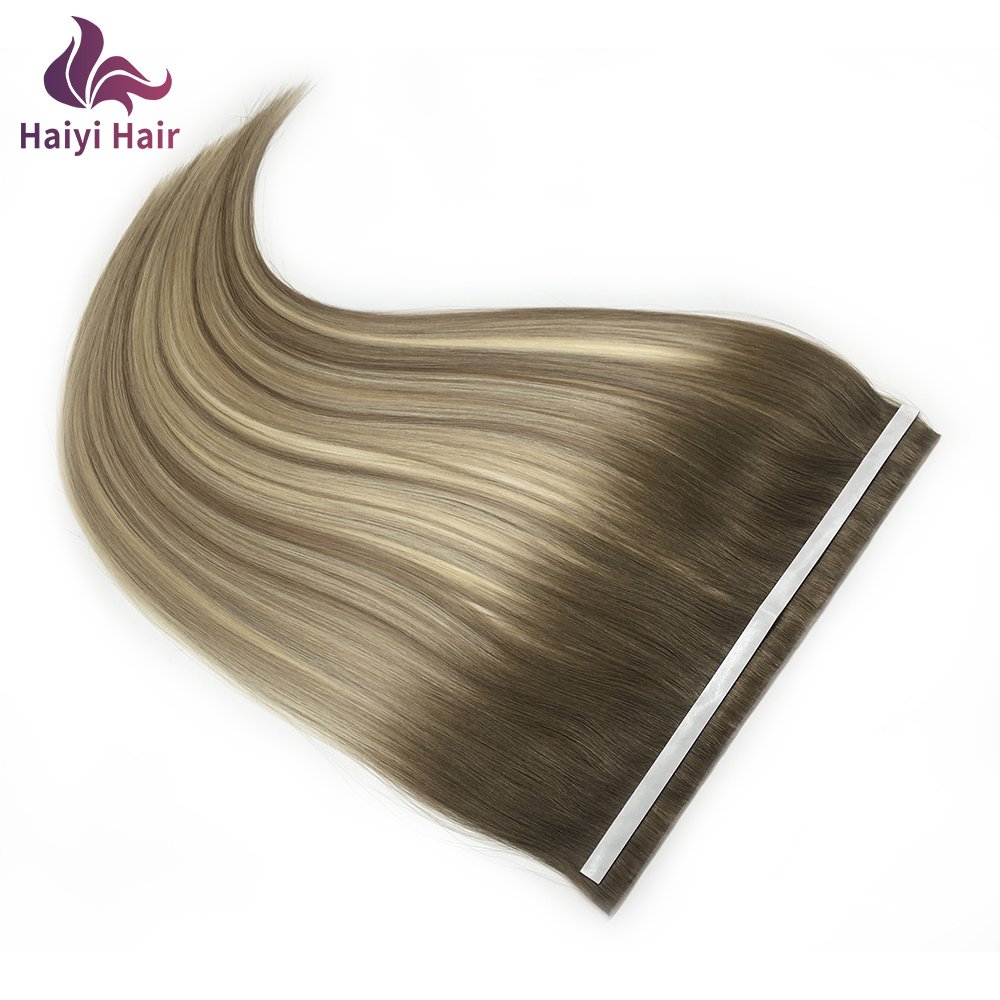 Double Drawn Seamless Genius Invisible Tape Weft Hair Extension Long Tape Weft Hair Extension