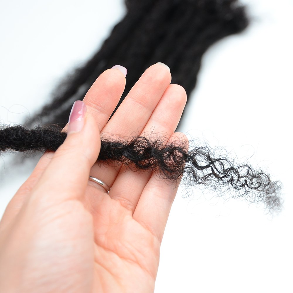 Wholesale Culture locs with curly ends 100% Real Human Hair Extensions Full Handmade Dreadlock Extensions
