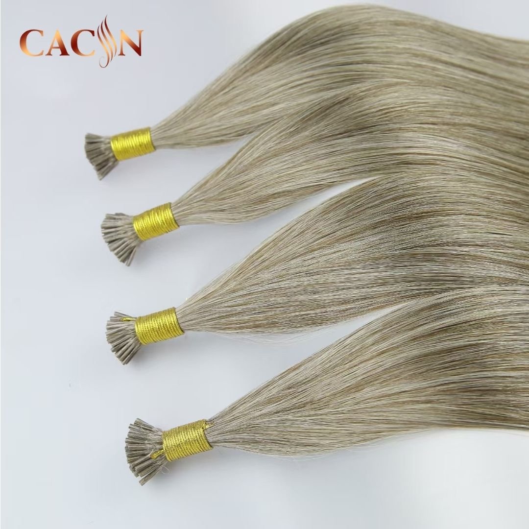 100% Brazilian Human Hair Extensions Blonde Color Prebonded Itip/utip/vtip/nano Tip And Flat Tip Hair Products