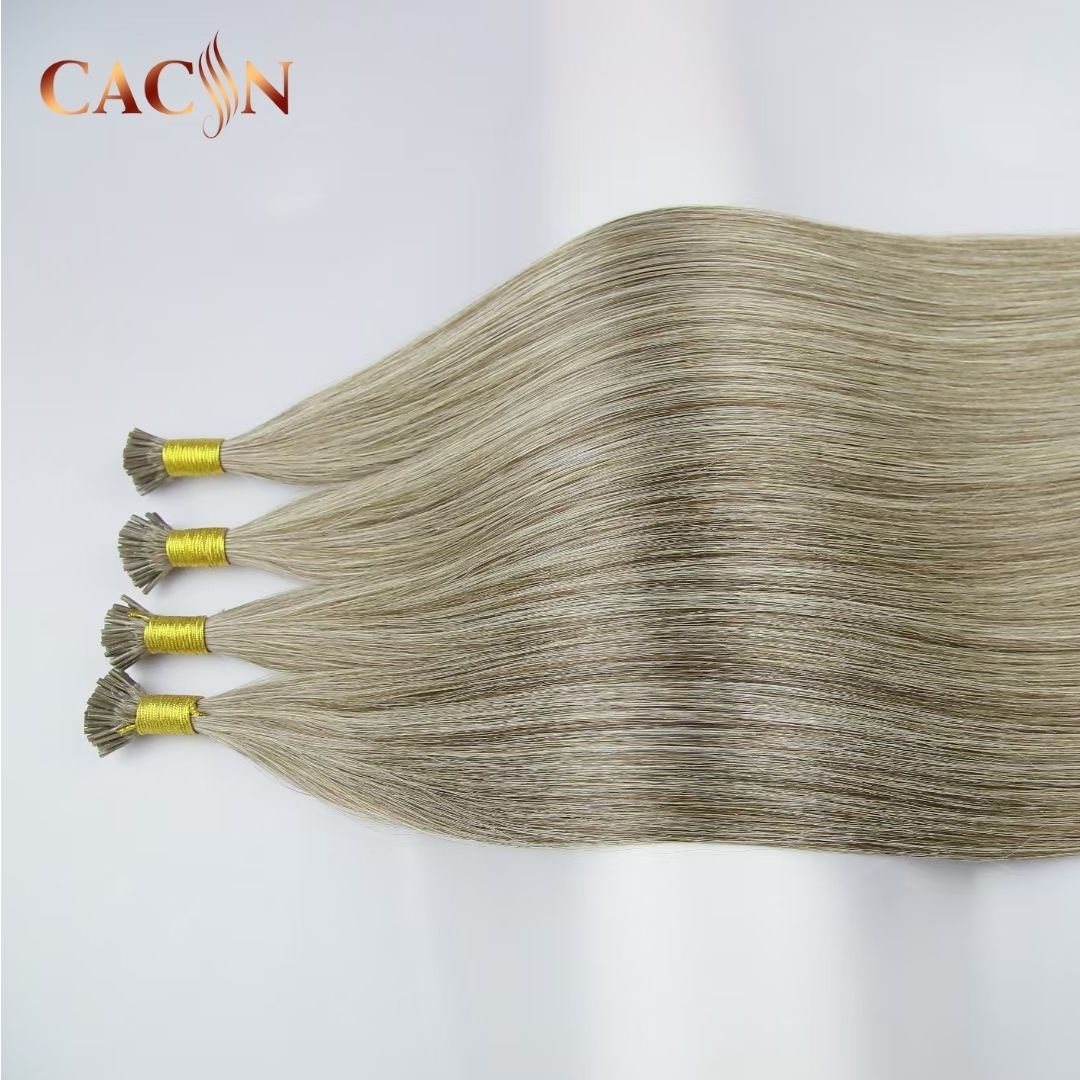 100% Brazilian Human Hair Extensions Blonde Color Prebonded Itip/utip/vtip/nano Tip And Flat Tip Hair Products