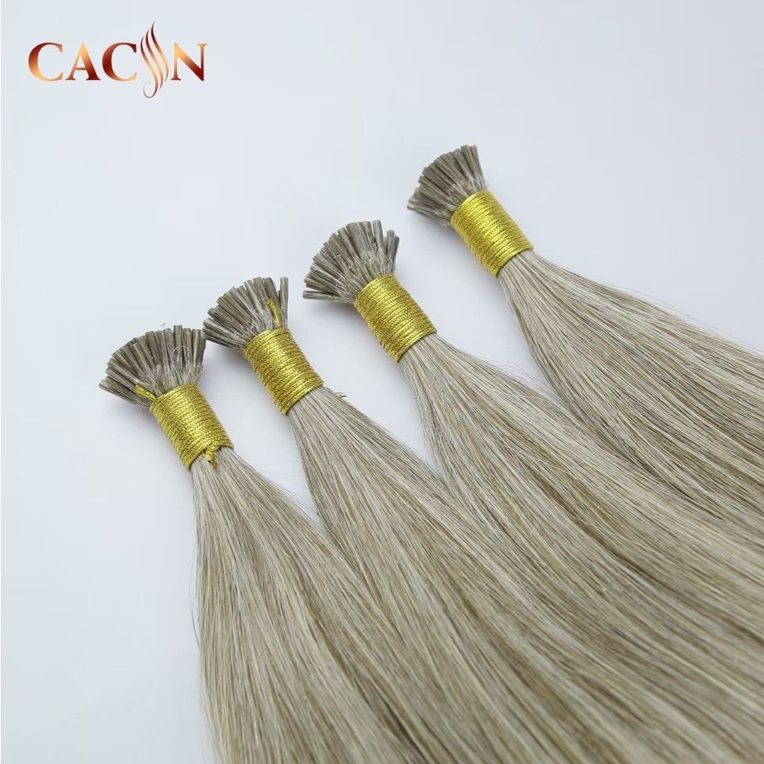 100% Brazilian Human Hair Extensions Blonde Color Prebonded Itip/utip/vtip/nano Tip And Flat Tip Hair Products