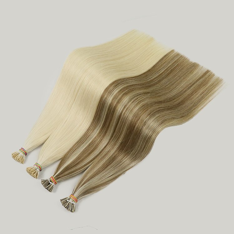 Wholesale remy Russian itip human hair extensions keratin micro link raw virgin hair pre bonded i tip hair extensions