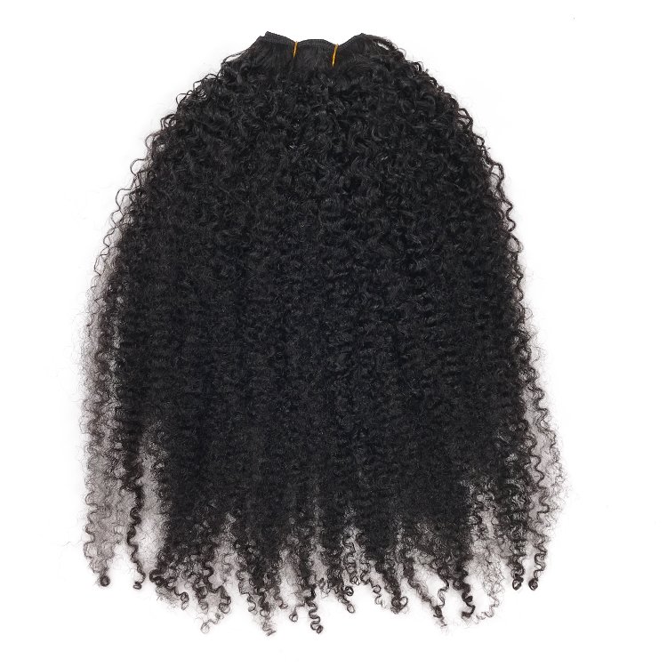 New Style 100% Virgin Human Hair Double Drawn Curly Bundles Human Hair Weft Hair Extension