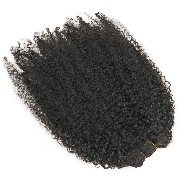 New Style 100% Virgin Human Hair Double Drawn Curly Bundles Human Hair Weft Hair Extension
