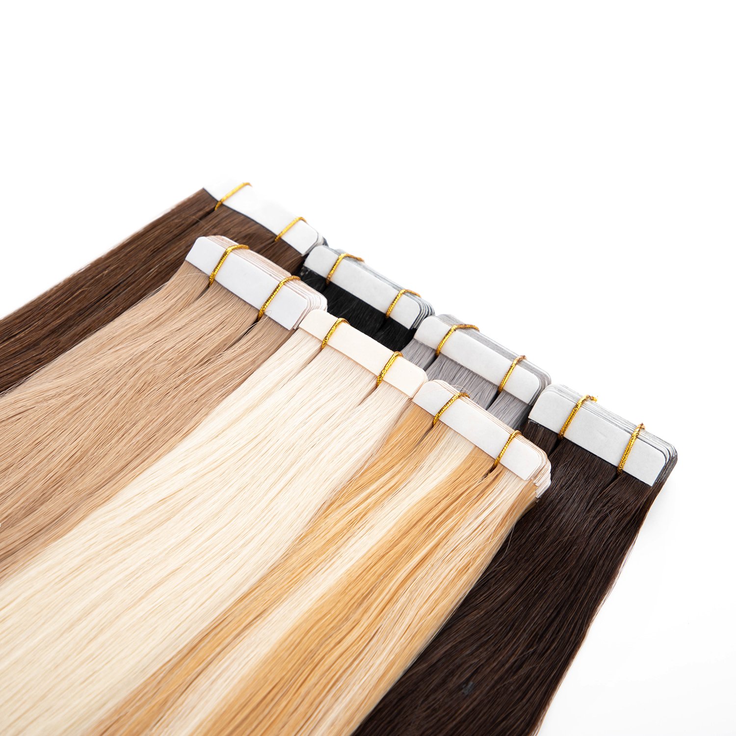 Leshinehair 100% Remy Human Hair Tape Hair Extensions Popular Skin Weft Straight FREE European Hair Acceptable Double Weft