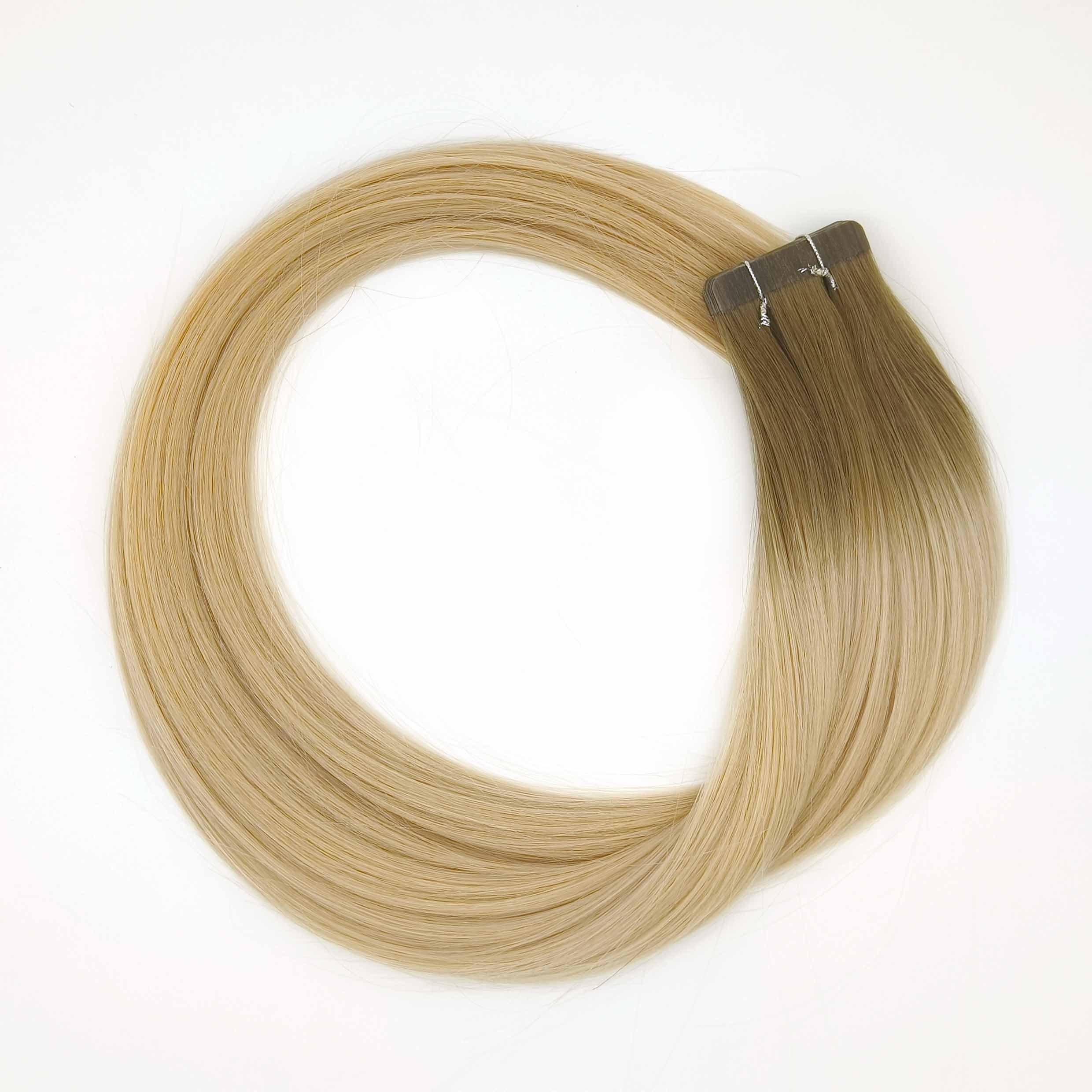 Fasimei high quality large stock cuticle aligned hair products tape in human hair extensions russian hair color