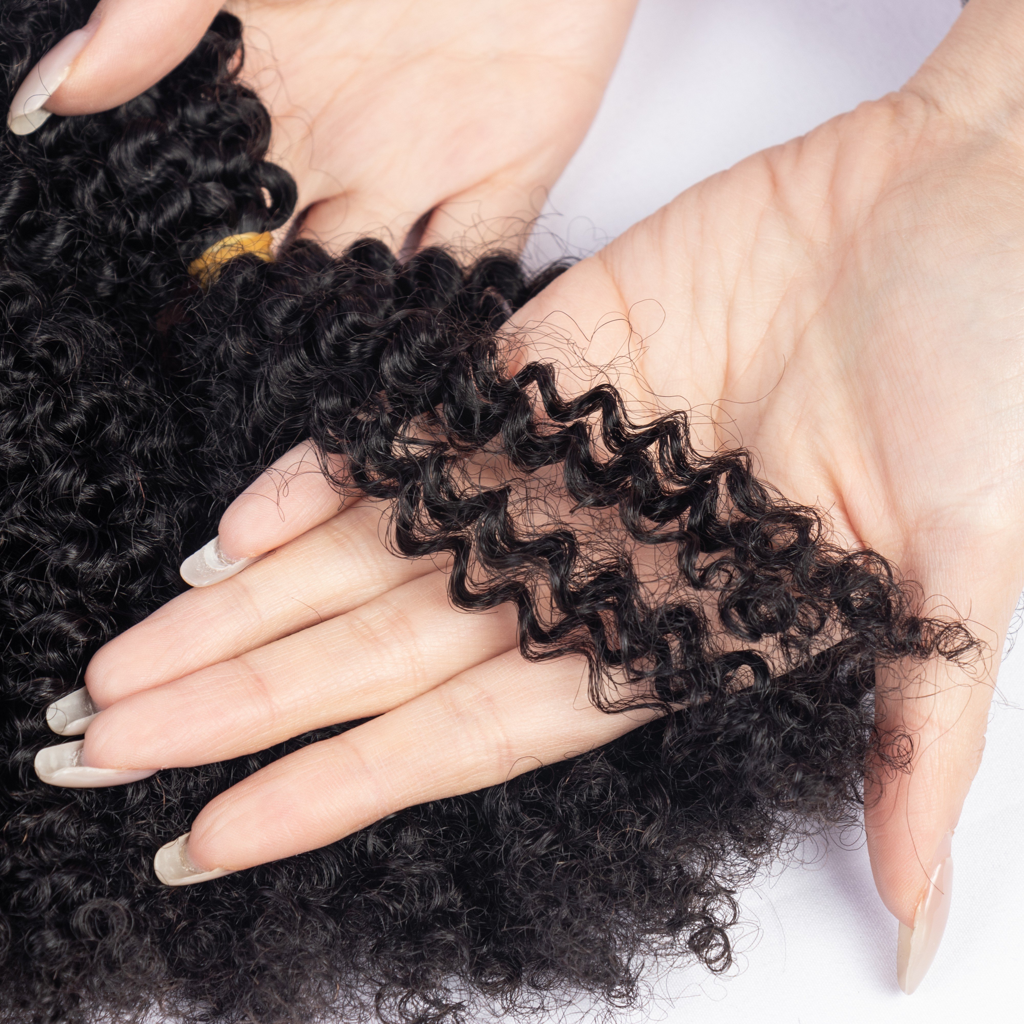 Wholesale Afro Kinky Human Hair Bulk For Micro Twist And Braiding 4B4C Afro Kinky Bulk Human Hair