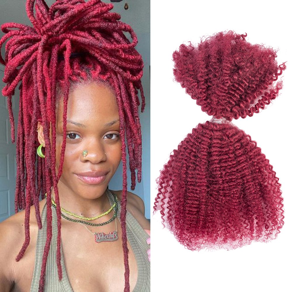 Wholesale Afro Kinky Human Hair Bulk For Micro Twist And Braiding 4B4C Afro Kinky Bulk Human Hair