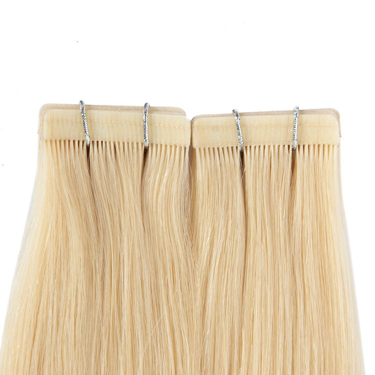 Hot Selling Wholesale Double Drawn Cuticle Aligned Unprocessed Raw Tape Ins Hair Extensions 100 Human Hair Raw Russian Hair Bulk
