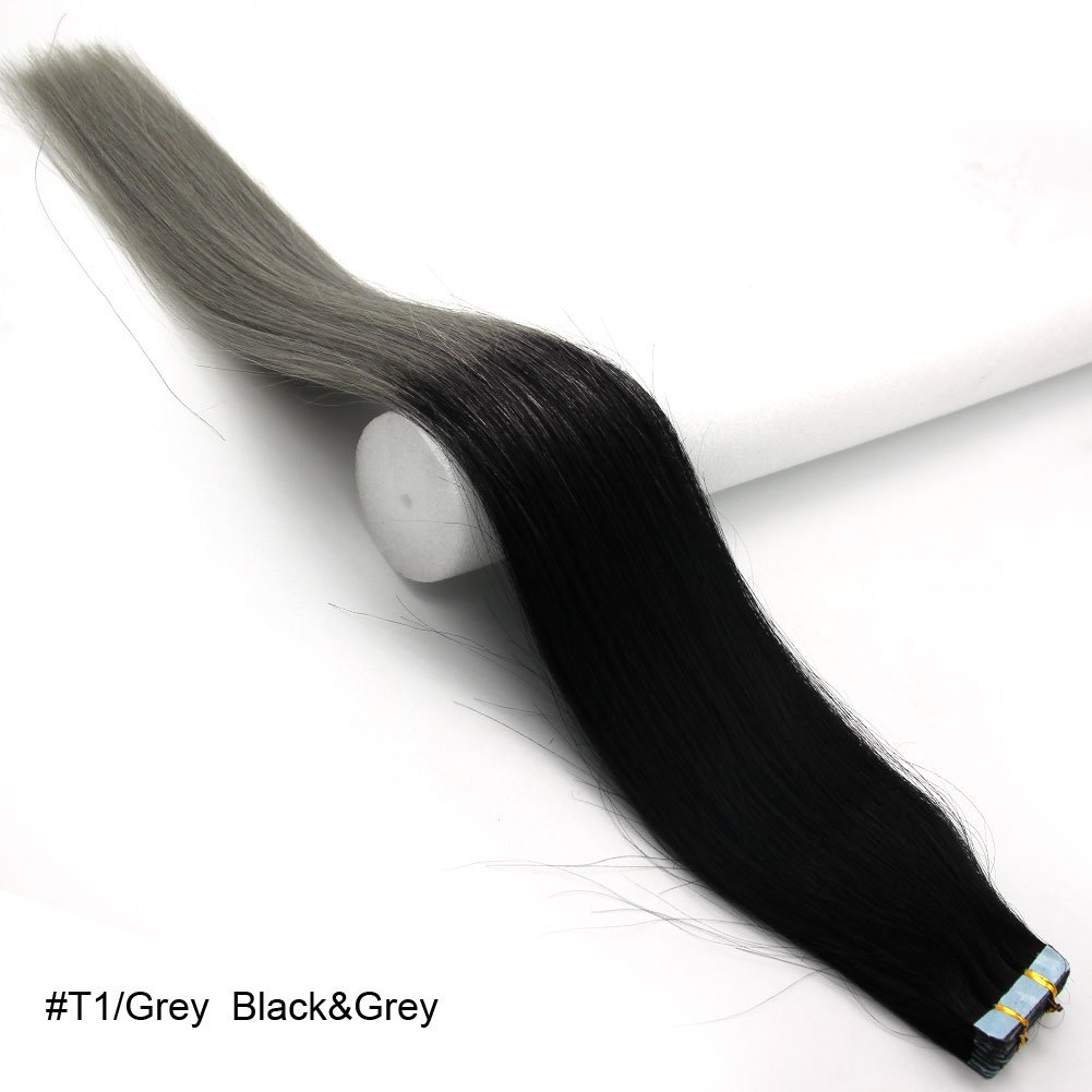 Tape in Hair Extensions Ombre Balayage Remy Hair Blonde Ombre Balayage Color remy tape hair extensions