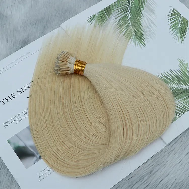 Latest Hot Selling Soft 100% Virgin Human Hair nano micro ring hair extensions