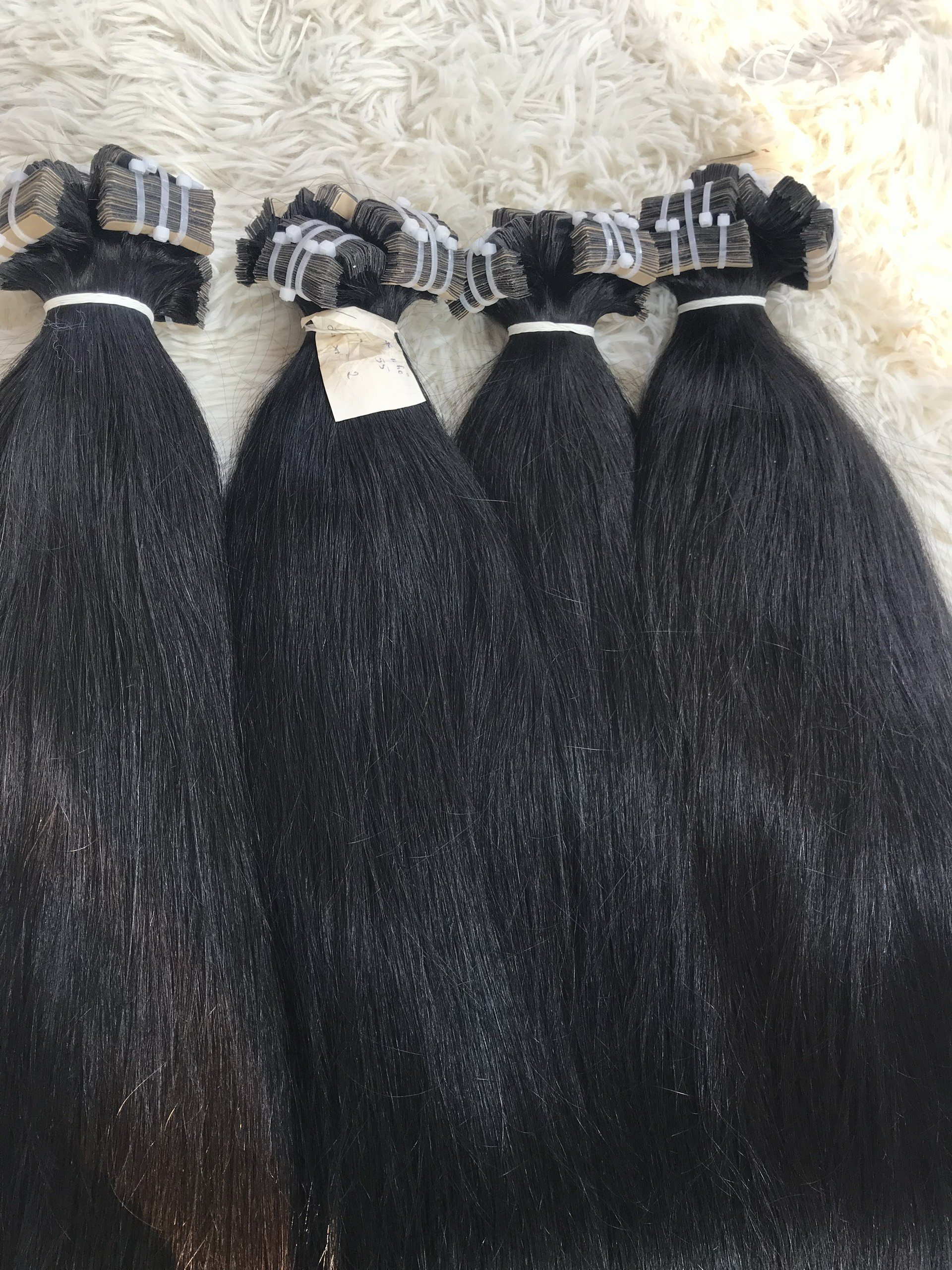 Ready to ship Unprocessed Vietnam Virgin Raw Hair Bundle Vendors Weft Double Drawn Weft Raw Vietnamese Human Hair Extensions