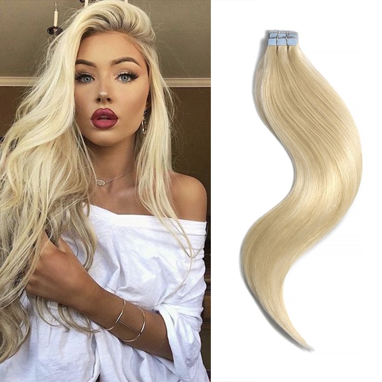 Fast Ship Russian Tape Hair Extension Wholesale Price Virgin Human Hair Tape In Hair Extensions For Salon