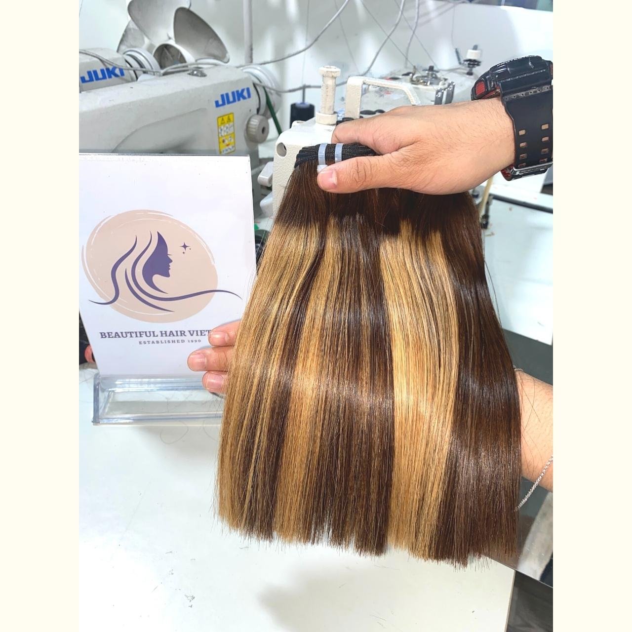 Raw Unprocessed Silky Natural Colorful Long Bone Straight Hair Human Hair Extension, Bundle Hair Vendors, Natural Hair Wigs