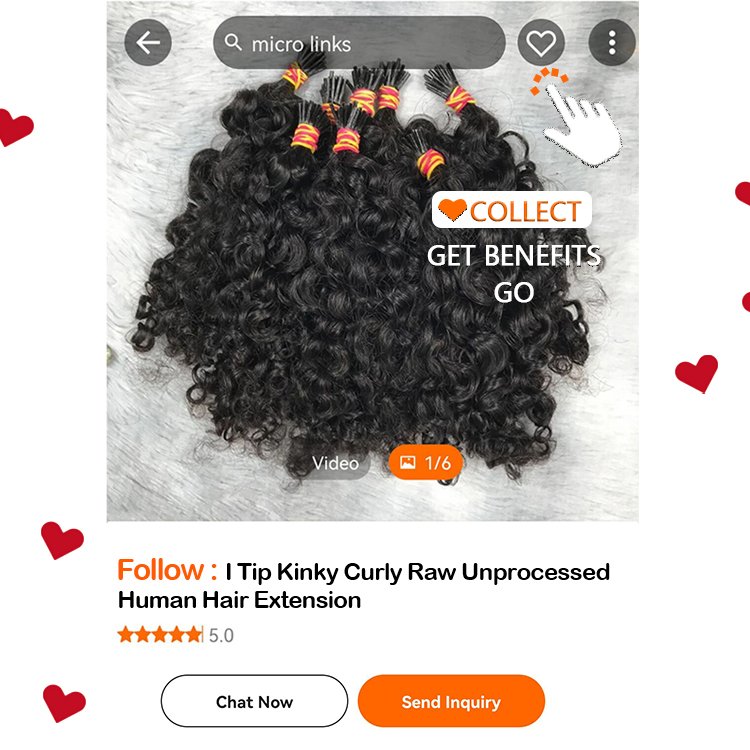 Micro Links Hair Extensions Cuticle Aligned K Tips Human Hair Extensions Raw Curly Virgin Hair I Tip Extensions