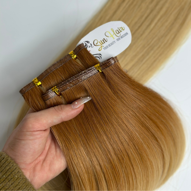 High Quality Genius Weft Hair Ombre Color Natural Straight 100% Vietnamese Human Hair Extensions From Sun Hair Company