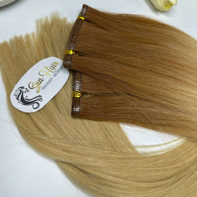 High Quality Genius Weft Hair Ombre Color Natural Straight 100% Vietnamese Human Hair Extensions From Sun Hair Company