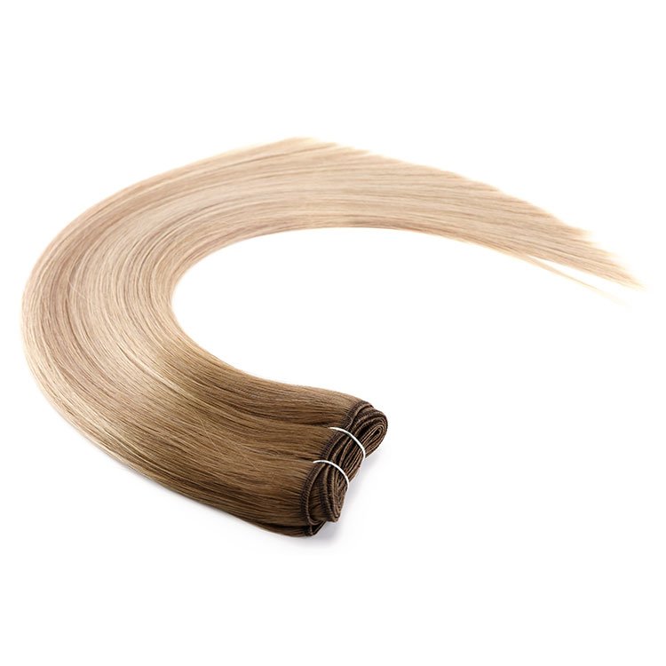 Salon Professional Ethical Source High Quality Cuticle Aligned Weft Hair, Double Drawn Machine Weft Human Hair Extensions