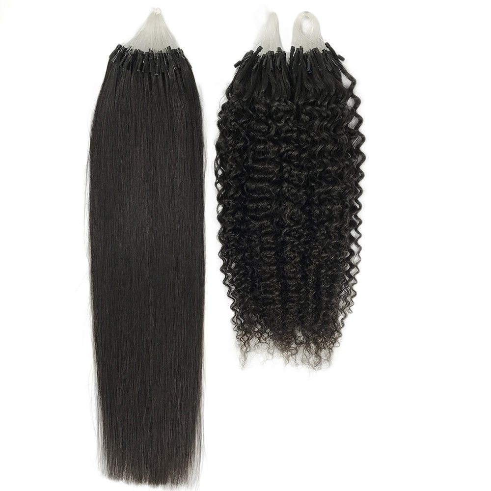 Easy to Wear Chinese Micro Loop Human Hair Extensions Remy,Double Drawn Virgin Micro Link Human Hair Extensions